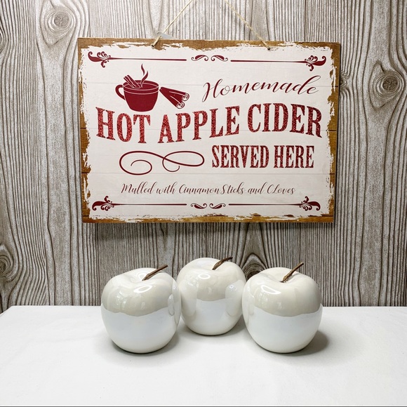 Other - NWT🍎Hot Apple Cider Served Here Sign